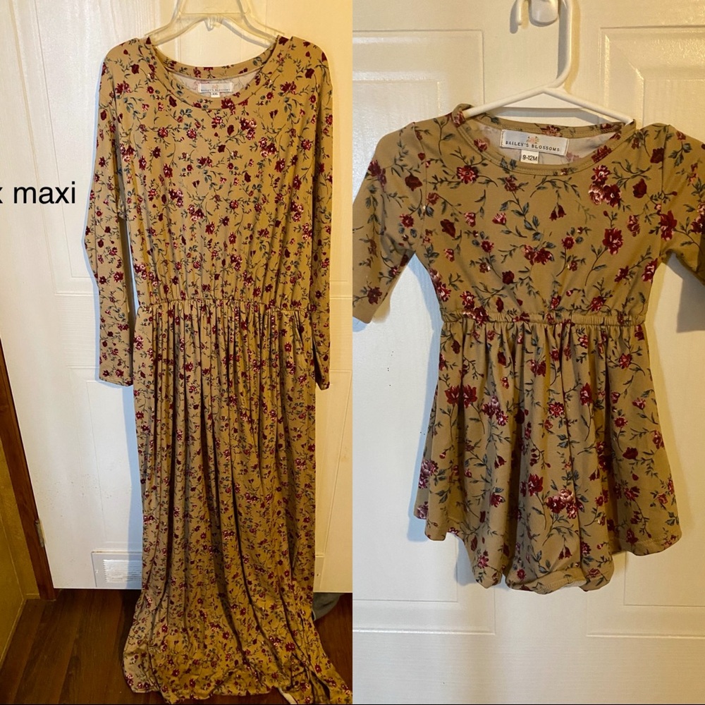 Mommy and me floral dresses